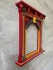 Hand-Painted Wooden Jharokha Frame: Indian Wall Decor