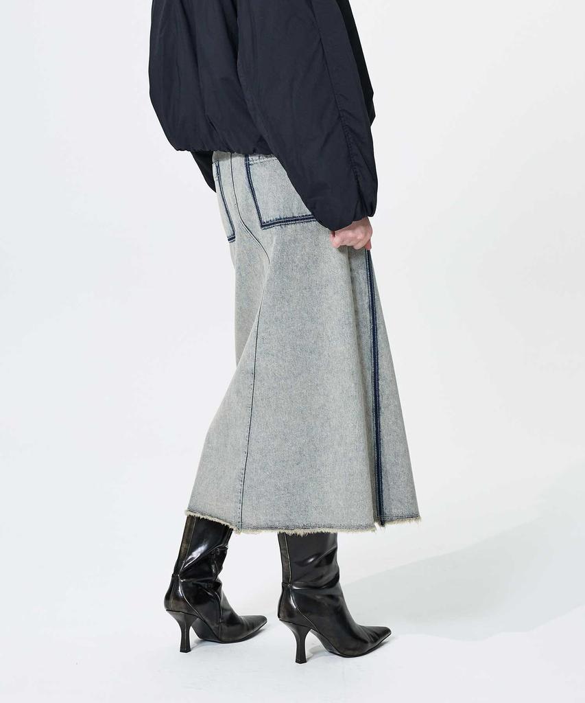 Yusentig Double Waist Denim Skirt Aj4As66222