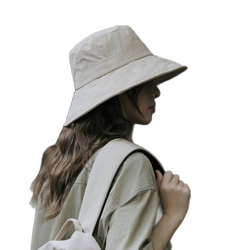 Solid color bucket hat high quality quick-drying field climbing hat four seasons men's and women's bucket hat sun protection sun hat children