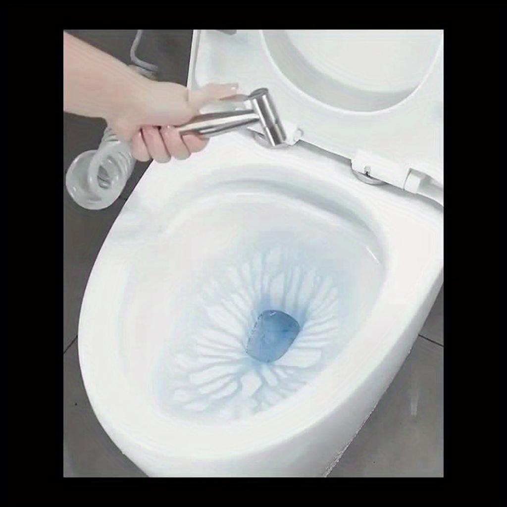 Ручной распылитель для биде из нержавеющей стали, переносной кран для биде с 1,5-метровым душевым шлангом и держателем для ванной комнаты