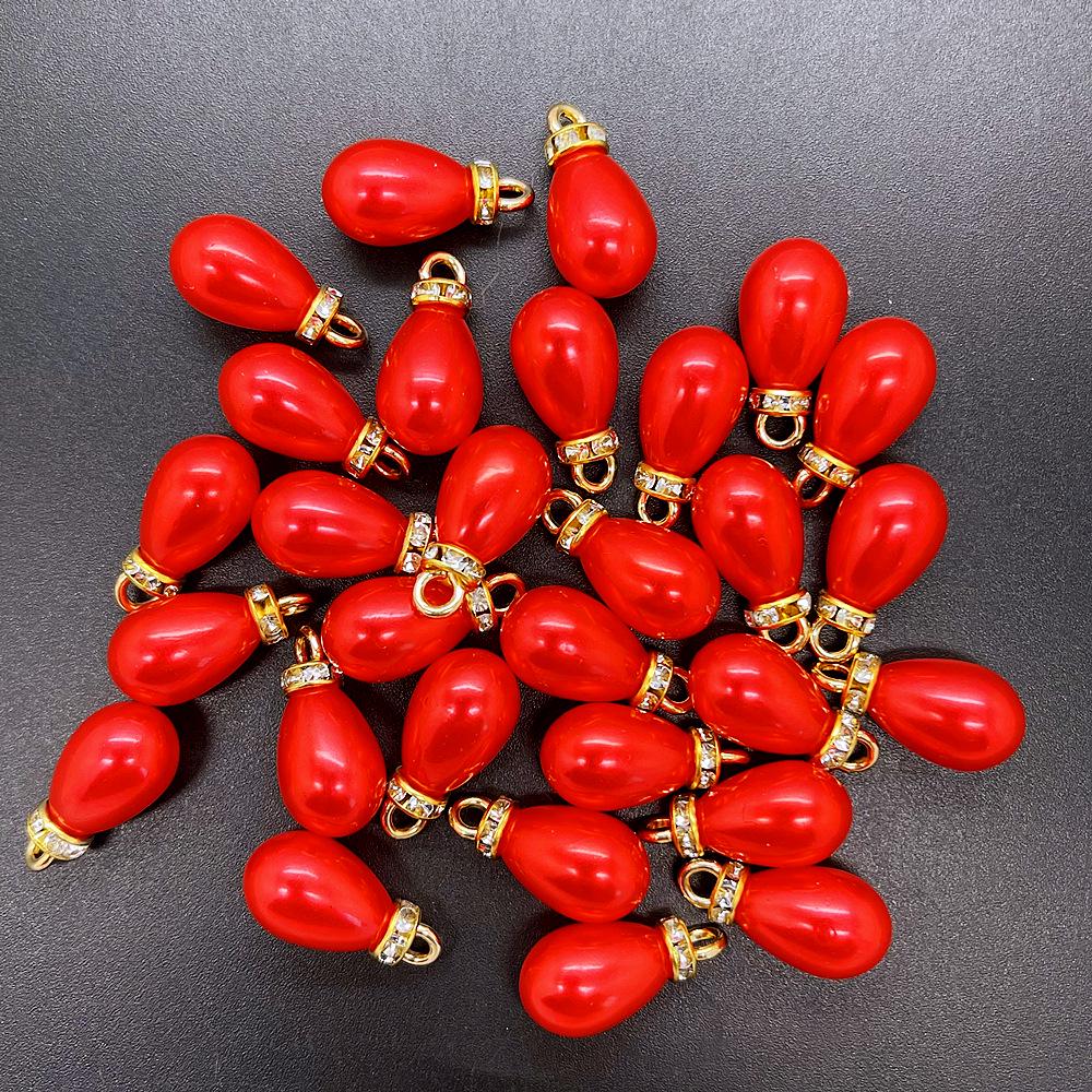 Блестящая подвеска-капля из искусственного жемчуга, DIY шарм, аксессуары для ювелирных изделий