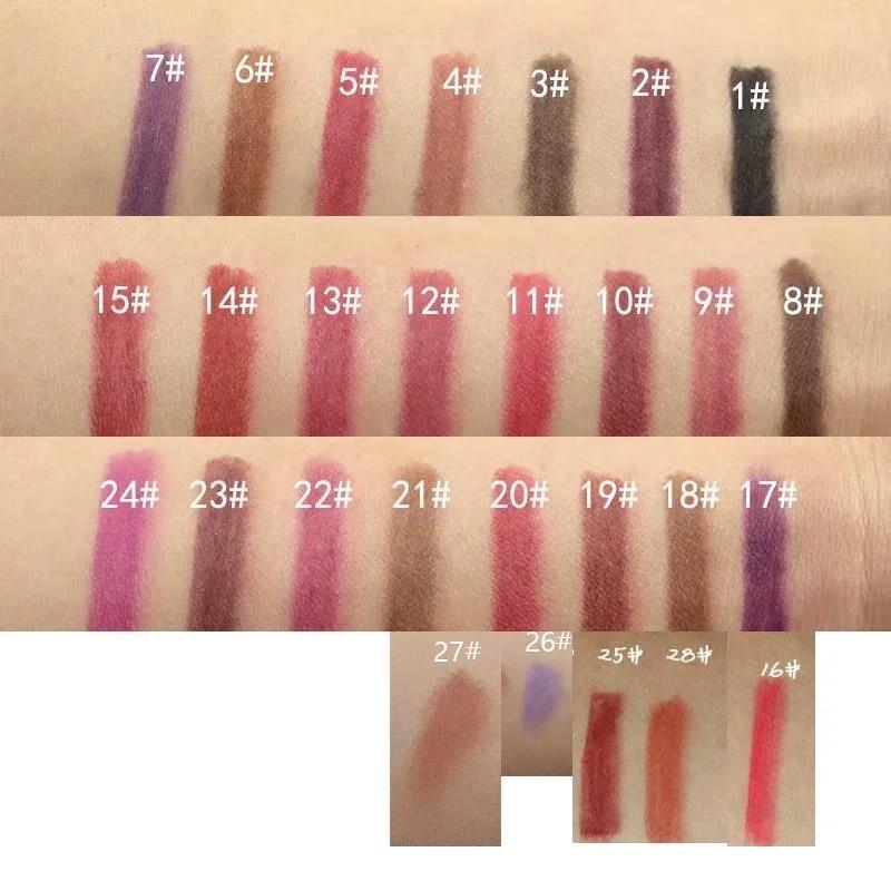39Color Wood Lip Liner Водостойкий женский очаровательный карандаш для губ Макияж женский стойкий косметический инструмент Мягкий карандаш