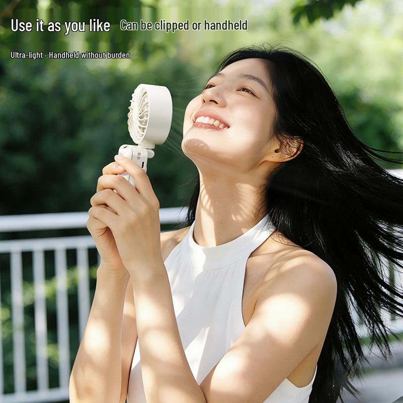 Portable Multi-Speed Clip-On & Neck-Hanging Fan: Strong, Quiet, Rotating, Foldable for Desktop Use