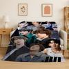 Kpop B-BTS Ким Сок Джин Певец Фланелевое одеяло Мягкое теплое плед для спальни гостиной кровати путешествия кемпинга пикника подарок