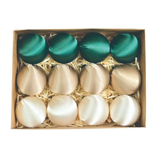 12 шт./набор 6 см бархатный рождественский шар украшение небьющийся пластик многоразовый праздничный рождественская елка подвесной флокированный шар украшение подвеска