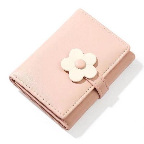 Cutie Daisy Flower Student Wallet Card Wallet Half Wallet 3-fold Wallet