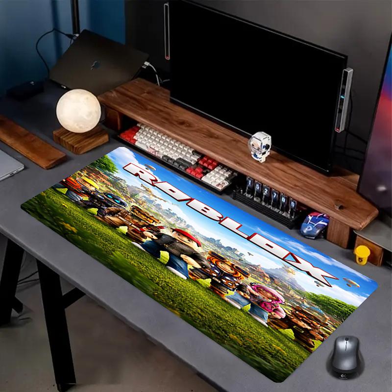 Roblox Theme Mouse Pad, Non Slip Rubber Base, Multifunctional Office & Home Decor, Perfect for Workspace Personalization.