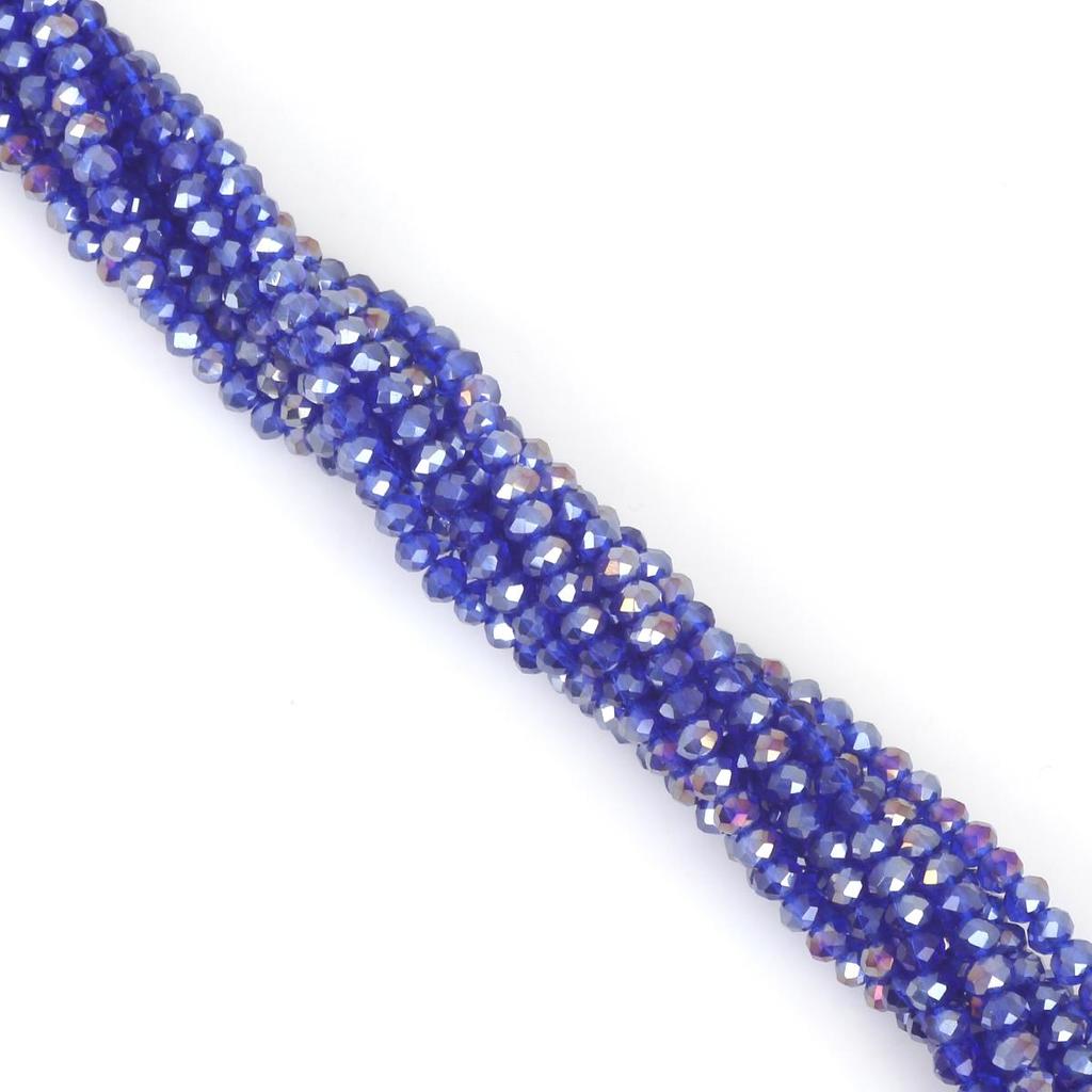 30-200Pcs Rondelle Austria Faceted Crystal Glass Beads Loose Spacer Beads for Jewelry Making