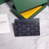 2025 Зубчатый Goyard Унисекс Картхолдер и кошелек - Модный двухслойный дизайн из коровьей кожи