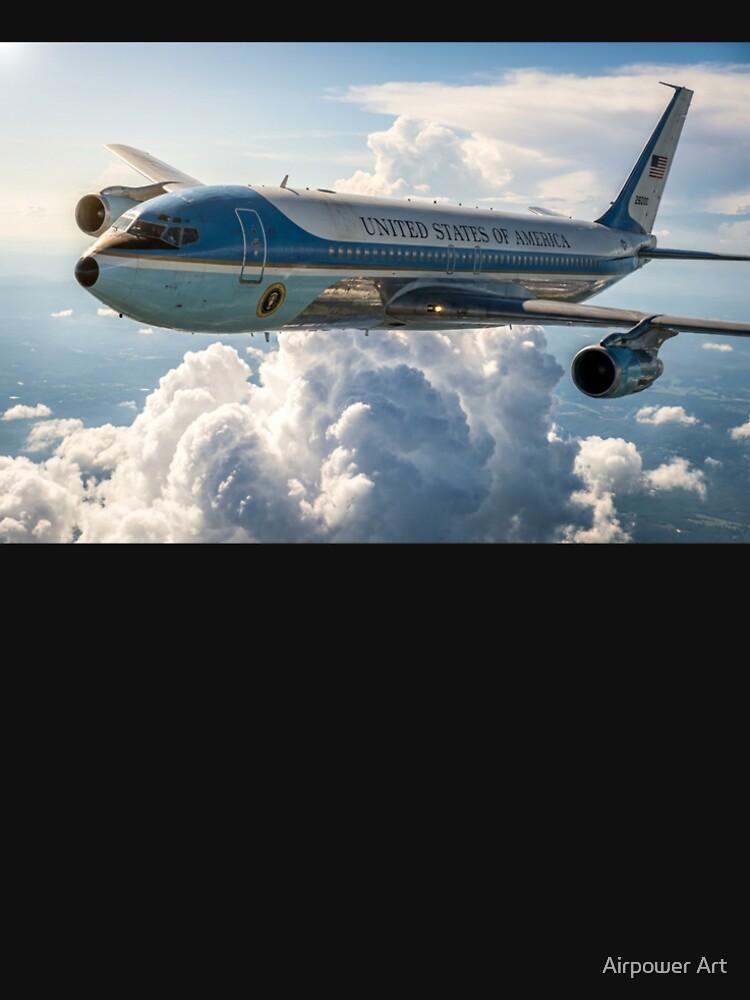 Air Force One Air Force One Clear Sky Cloudscape Illustration Premium T-Shirt
