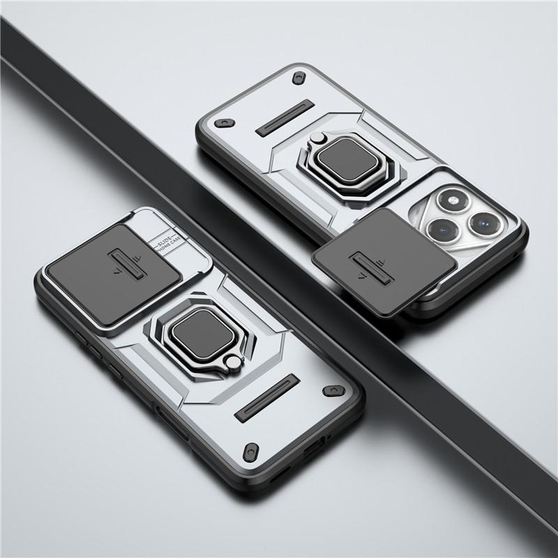 For Honor 400 Lite 5G Cover For Honor 400 Lite Case 6.7 inch Lens Protection Shockproof Push window Magnetic Holder Bumper