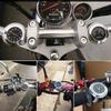 Motorcycle Quartz Clock 7 8 Inch Waterproof Chrome Handlebar Mount Watch Aluminum Luminous