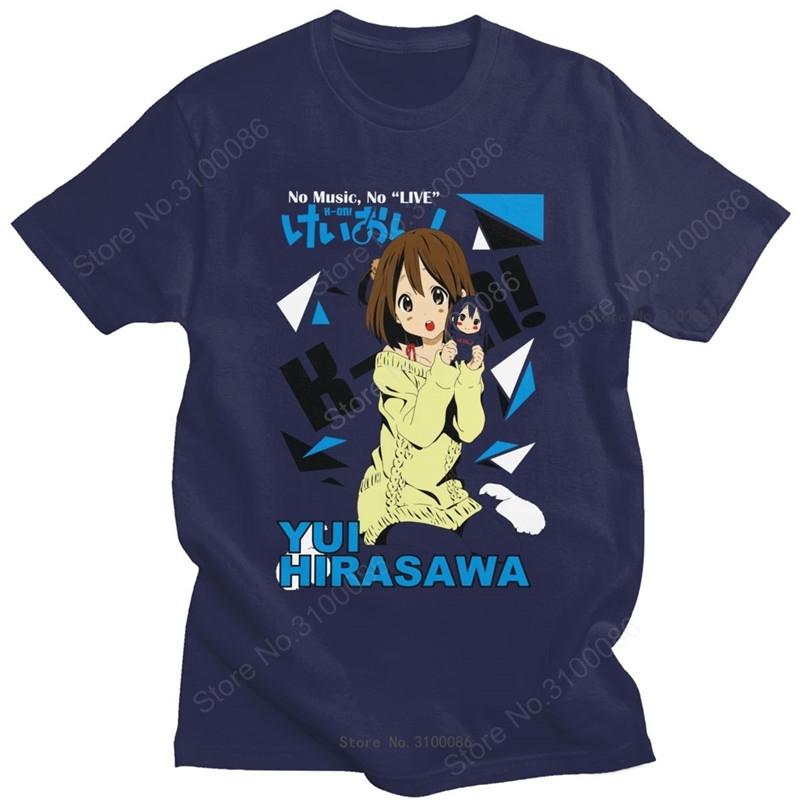 Yui Hirasawa Kon T Shirt For Unisex Pure Cotton Urban Tshirt Oneck Short Sleeve Japan Music Anime Unisexga Tee Tops Clothing Gift
