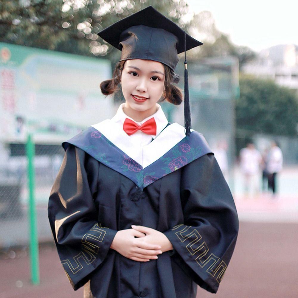 Церемония Поздравляем Выпускника Блеск Съемная Кисточка Комплект Мантии Выпускника Счастливого Выпускного Шляпа-конфедератка