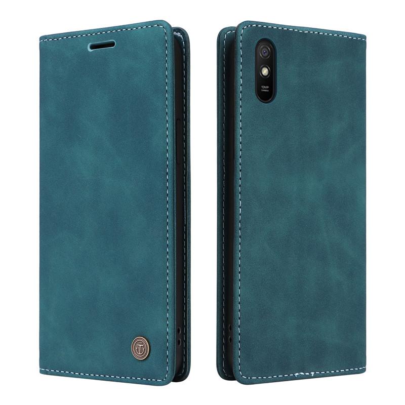 Ретро матовый роскошный флип-чехол-кошелек для Xiaomi Redmi 9AT 9A 9C NFC 9T Note 9S 8 Pro Note9 Pro Max однотонный чехол для телефона Coque