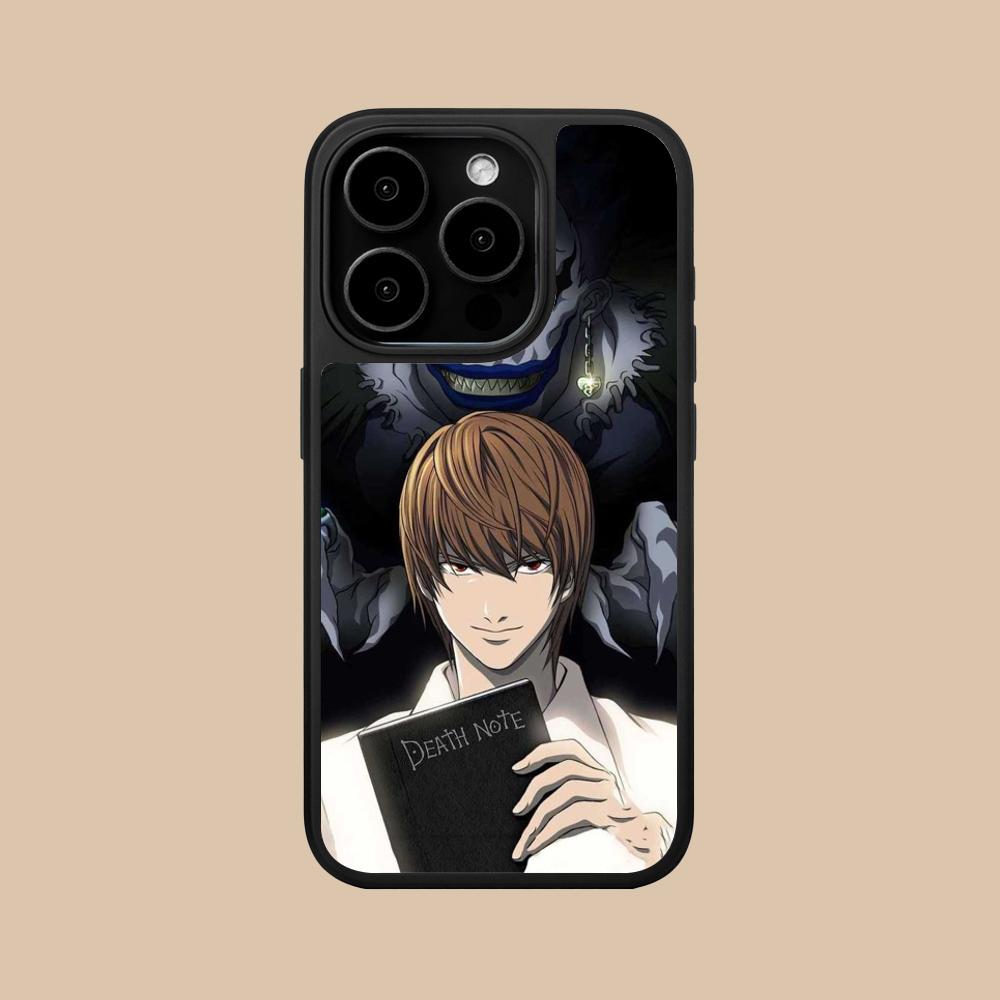 Чехол для мобильного телефона Death Note Кира Лайт для iPhone 17 16 15 14 13 12 11 Air Pro Max Plus Матовая поверхность Цветная крышка Чехол