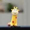 Lying Animal Computer Monitor Decor Mini Dolls Giraffe Ornament Model  Auto Interior