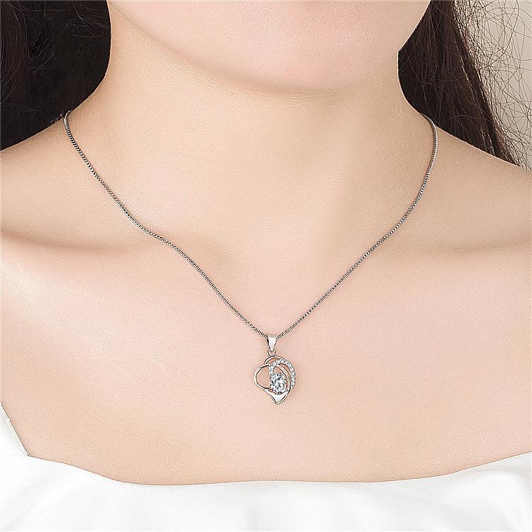 Модное серебряное ожерелье из синего топа, женское Clasized Claolida