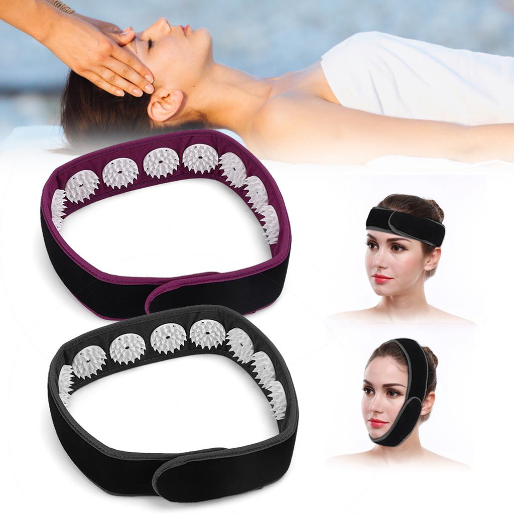 Портативная акупунктурная массажная повязка на голову с регулируемым ремешком для облегчения боли и фитнеса