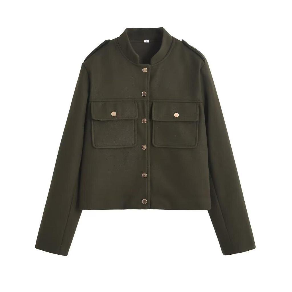 2024 Осень Женская Европейский и Американский Стиль Мягкая Короткая Куртка Пальто