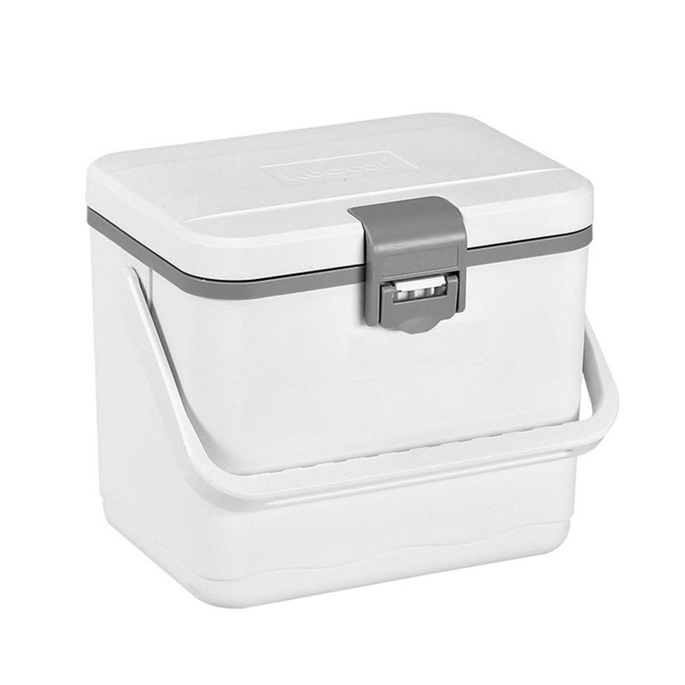 4.5L Insulated Portable Cooler with Handle Picnic Ice Bucket Heat Preservation Food Storage Cooler Box for Beach Picnic