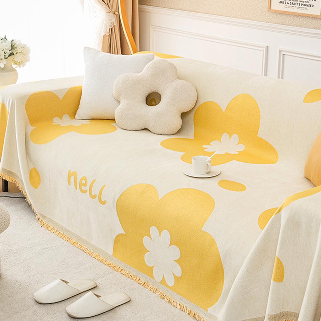 Полотенце для дивана в стиле Инс, шенилловый чехол для дивана, универсальный чехол для дивана на четыре сезона, полностью закрытый, двухсторонний, универсальный