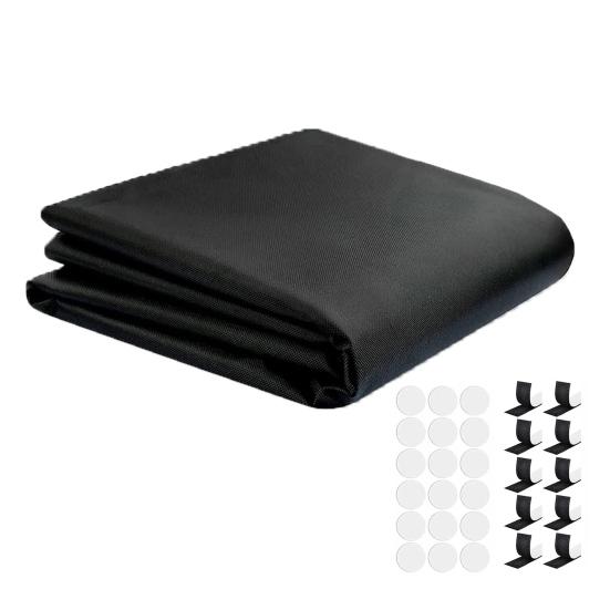 Portable Blackout Curtains Blackout Blinds with Hook And Loop Tape Strips Adhesive Blackout Shades for Baby Nursery RV or Travel Use