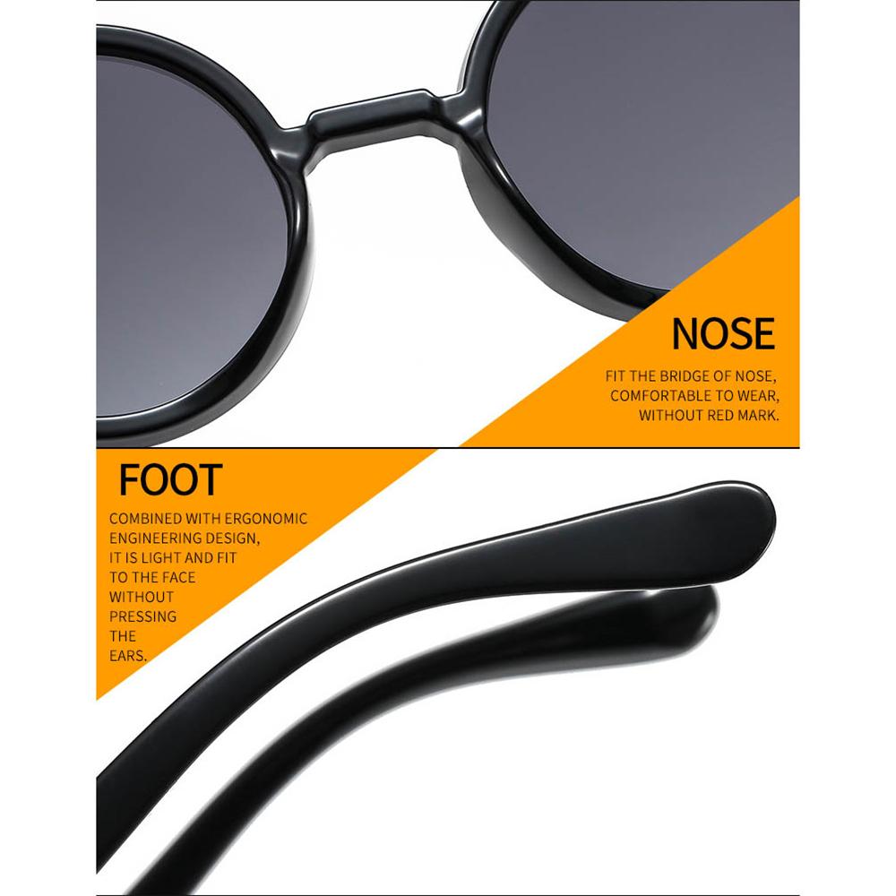 Оранжевые ретро солнцезащитные очки рок-н-ролл круглые хип-хоп очки панк солнцезащитные очки женские очки паровые очки