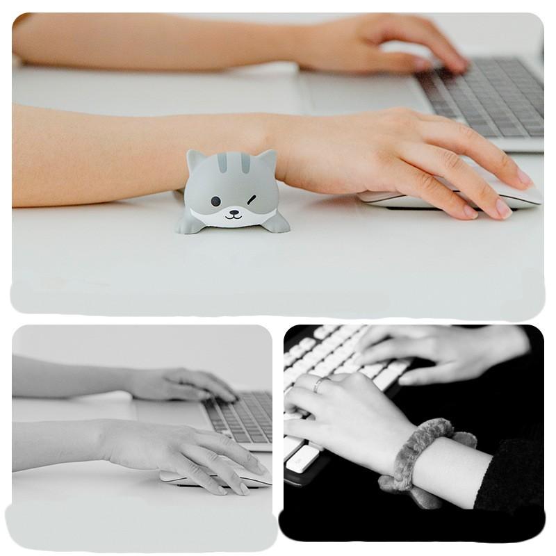 Декомпрессионный коврик для мыши, коврик для запястья, женский коврик для запястья, коврик для офисного рабочего стола с милым мультфильмом, коврик для запястья, коврик для рук, подушка для рук