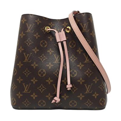 [Б/У] Сумка-ведро Noe Monogram из канвы с покрытием и кожи - Хорошее состояние #FY55DC