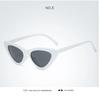 Модные солнцезащитные очки «кошачий глаз» для женщин, пластиковые, винтажные, маленькие, леопардовые, мужские, зеркальные, ретро, винтажные, солнцезащитные очки для женщин, UV400