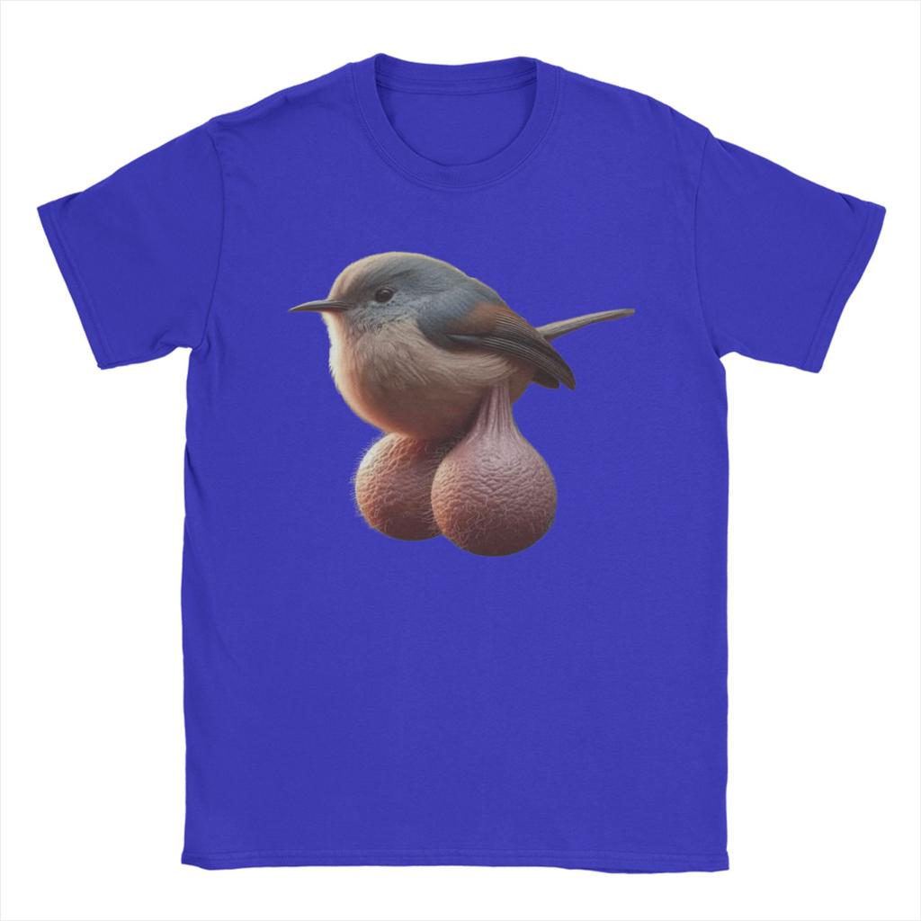 Unisexs Balls Bird Meme T Shirts 100 Cotton Clothing Novelty Short Sleeve Crewneck Tee Shirt Big Size TShirt