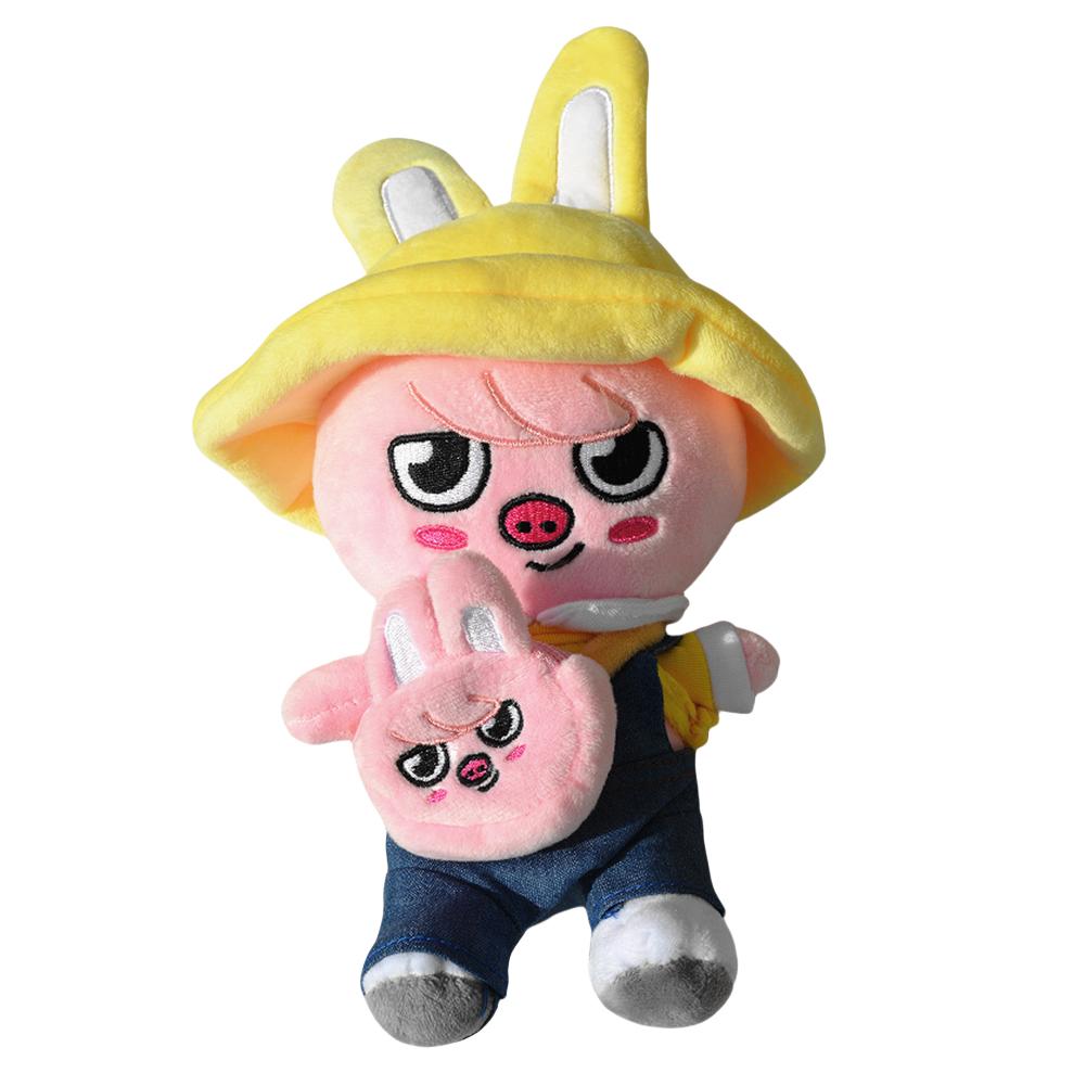 Плюшевая игрушка 15 X 20 см в шляпе и с маленькой сумкой через плечо, весенняя детсадовская игрушка, кукла-потеряшка, мультяшная милая кукла для праздничного сюрприза