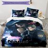 3pcs Custom Name Resident Evil Bedding Set Duvet Cover Closure Includes 1 Duvet Cover & 2 Pillowcases, Soft and Comfortable for All Seasons.