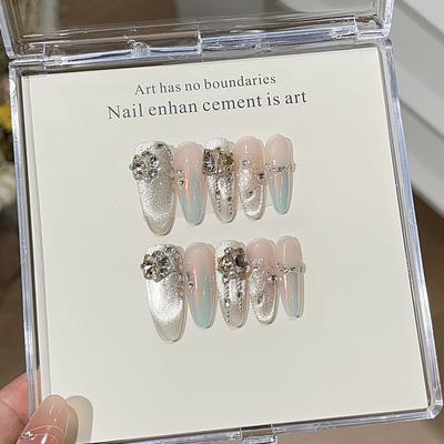 Мастер острова Люли Фэнтези Аврора Розовый Мигающий Кошачий Глаз Пайетки Премиум Свадебные Стразы Легкая Роскошь Ношение Брони