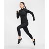 Nike Женская футболка с длинным рукавом Dri-Fit Swift Series, быстросохнущая, мягкая, однотонная, черная HQ0500010