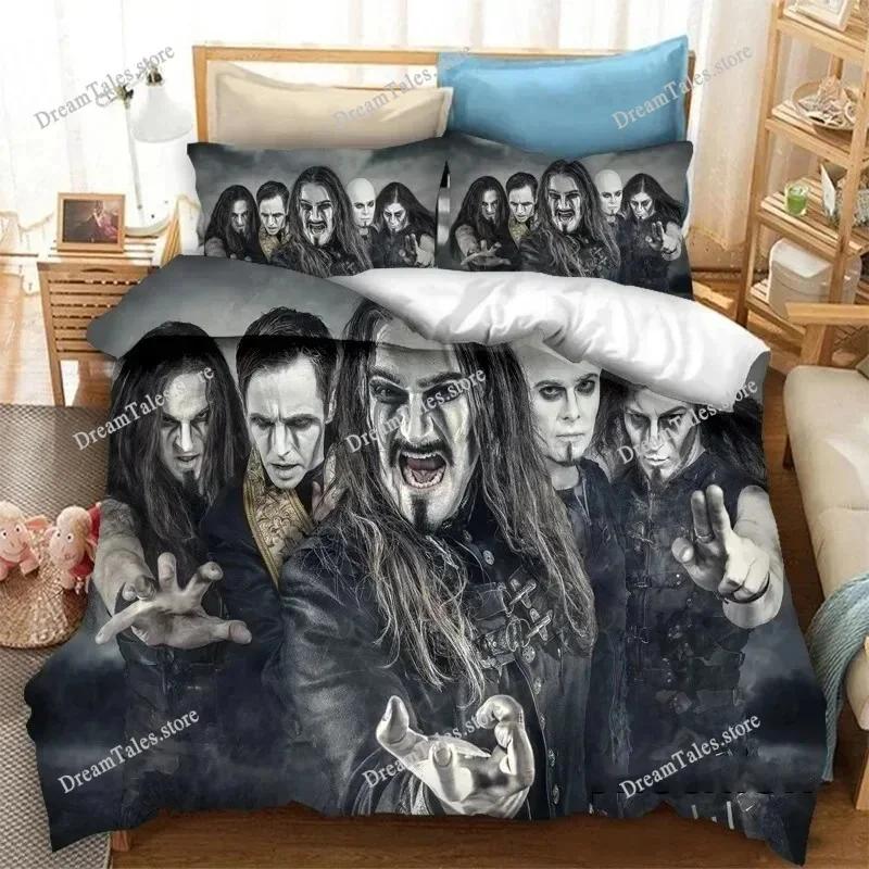 Комплект постельного белья Powerwolf с 3D-печатью для мальчиков и девочек, двуспальный, пододеяльник, наволочка, детская кровать, взрослая мода, домашний текстиль