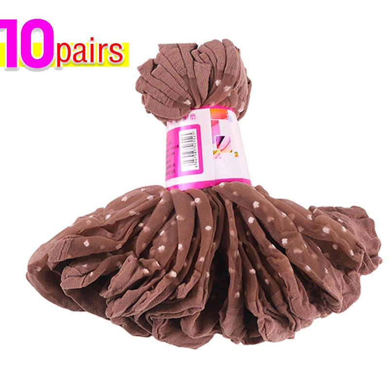 Женские дышащие носки Сексуальные черные носки с точечным узором цвета кожи для девочек Модные летние прохладные Высокоэластичные кружевные короткие носки