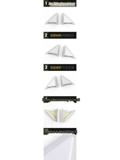 Yusheng S330 Interior Triangle Decorative Frame & Window Panel Sequins