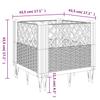 Plant Box with Ground Spikes Blue Grey 43.5 x 43.5 x 43.5 cm PP