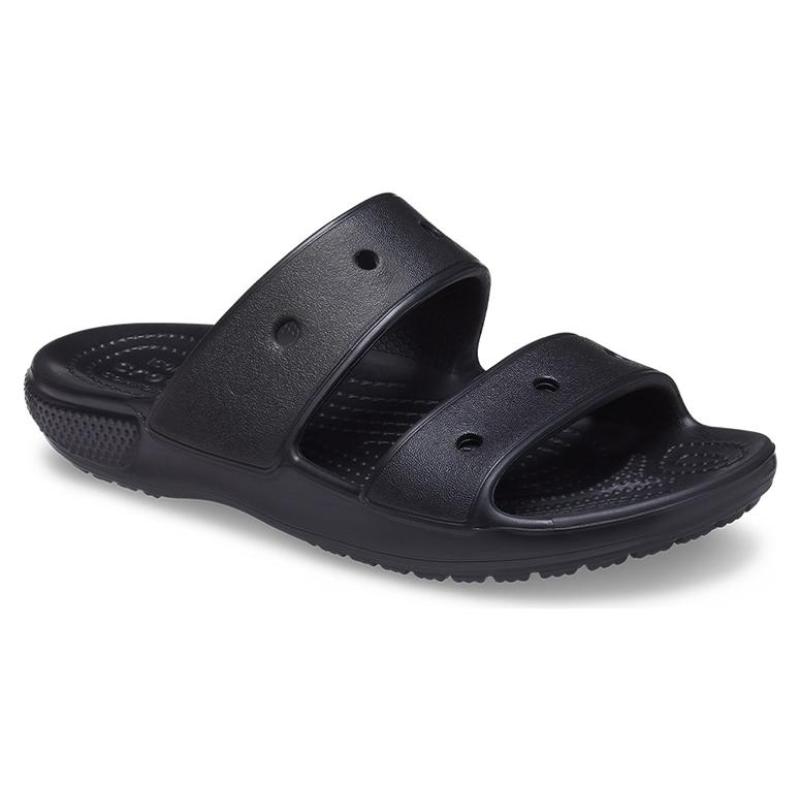 Crocs Удобная повседневная обувь из ЭВА с кожаными вставками, нескользящая, унисекс, черная