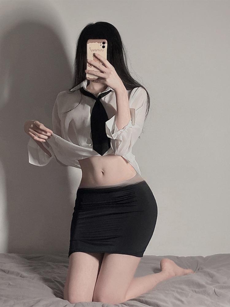 Эротический наряд Сексуальные клубные сценические костюмы Прозрачное нижнее белье Соблазн зайчика Открытая спина Экзотическая косплей-одежда Непослушная одежда