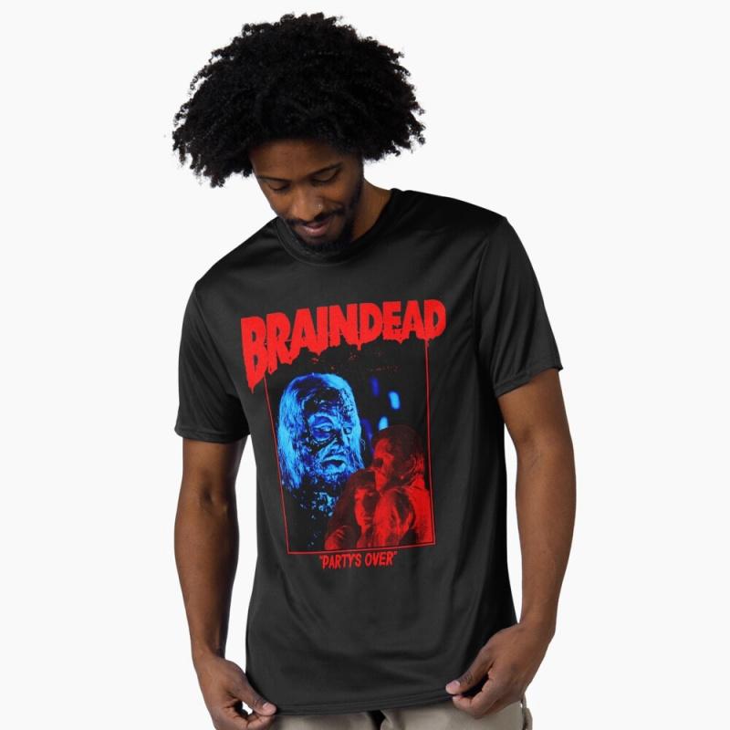 0403 Braindead Dead Alive Хоррор фильм Хэллоуин Подарок футболка Фильм Крик Графическая одежда 100% хлопок с принтом Все размеры топы
