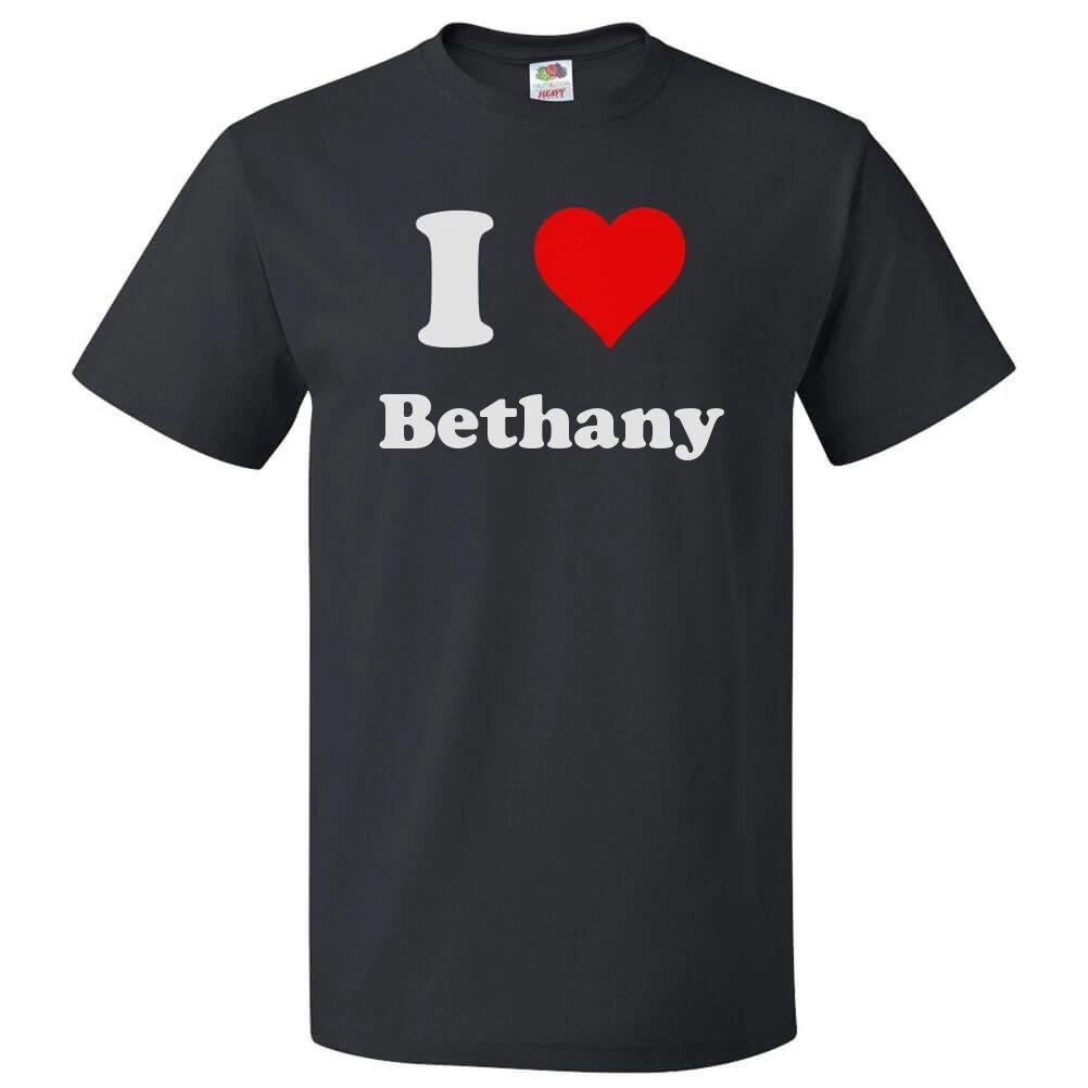I Love Bethany T shirt I Heart Bethany Tee