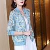 Шифоновая солнцезащитная одежда для женщин летом корейский универсальный цветочный кардиган, большой размер тонкая куртка с длинными рукавами для женщин