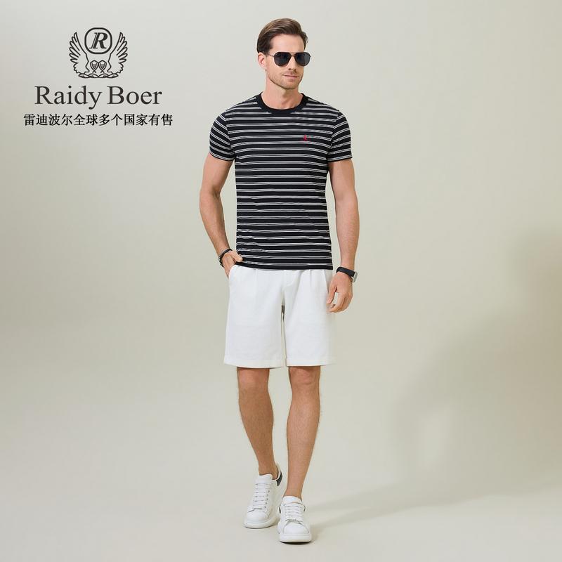 [Ocean Series] 2026 Summer Men's Sailing Embroidered Short-sleeved T-shirt