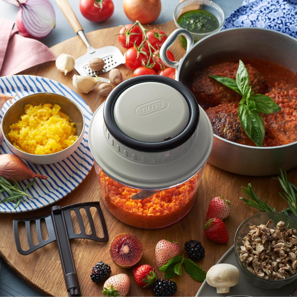 Handy Chopper L Максимальная вместимость Не требуется источник питания Ручной кухонный комбайн Измельчитель Измельчитель для пищевых продуктов 2-х сторонний блендер Стильный Милый Простой [Toffy]