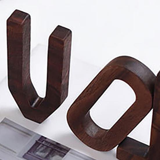 Special Letter Ornament Smooth Surface Small Size Decorative