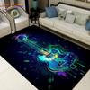 3d креативный коврик для гитары «Вода и огонь», коврики, ковры для украшения гостиной, спальни, нескользящие коврики для кухни, ванной комнаты