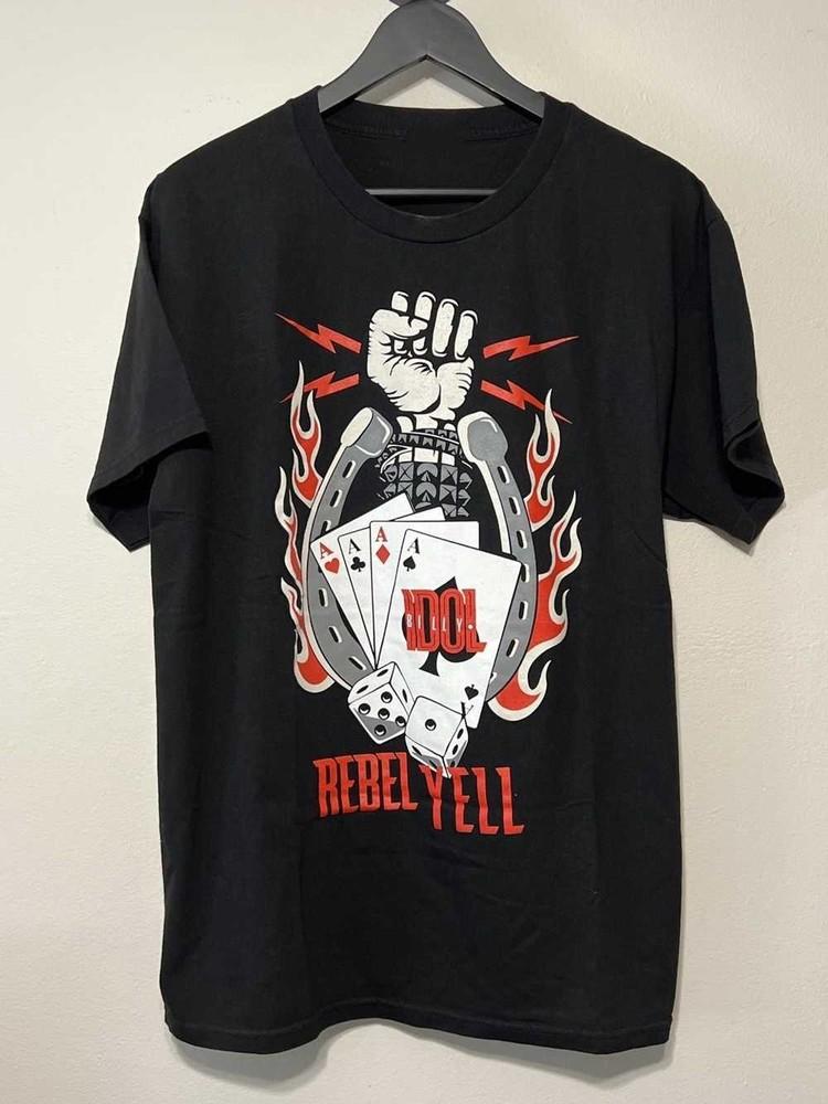 Редкая футболка с коротким рукавом Billy Idol Singer Rebel Yell Черная S-5XL FF142 Унисекс